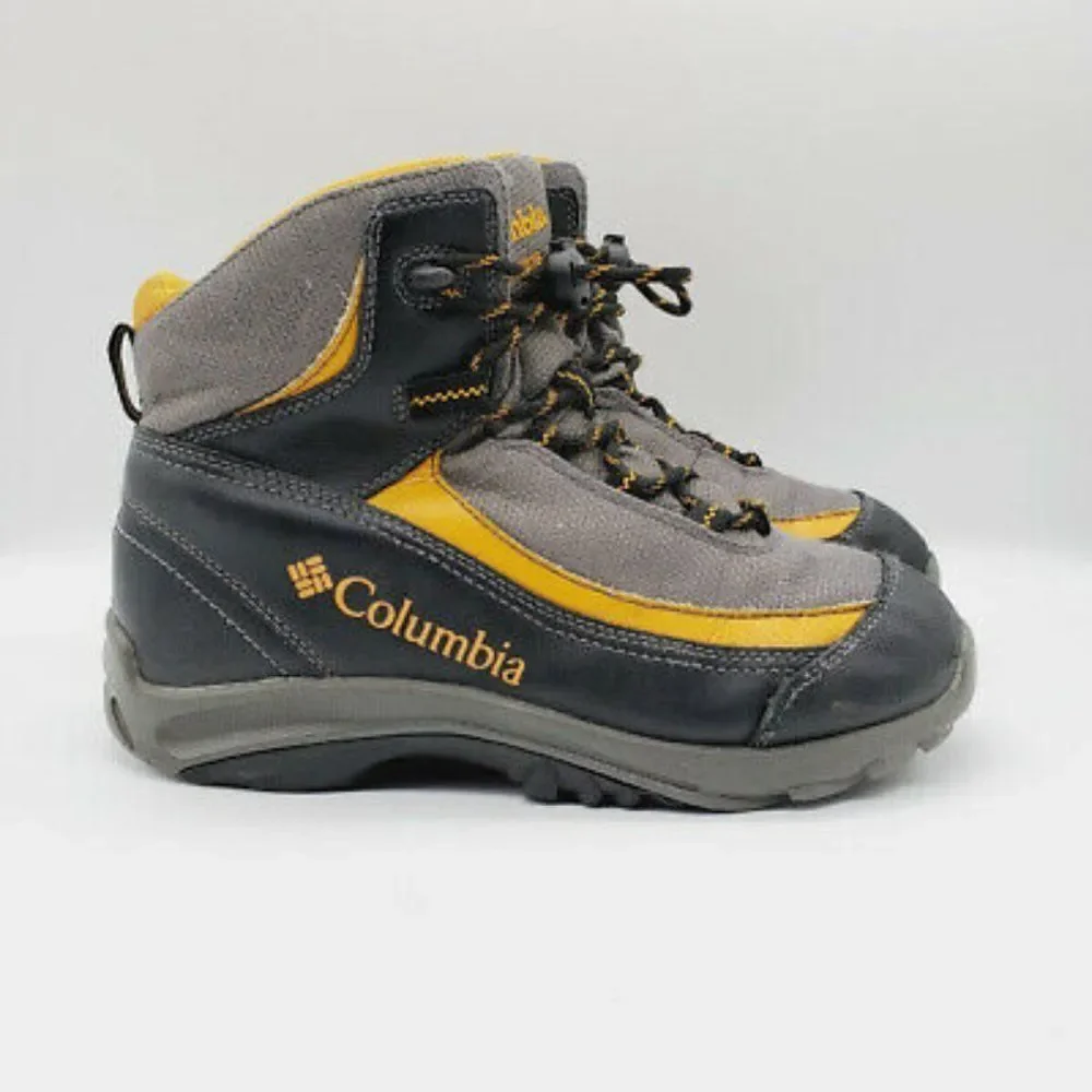 Columbia Youth Omni Grip Yellow‎ Gray Hiking Shoes